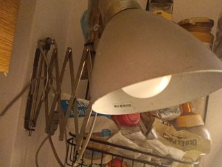 Lámpara de pared extensible acordeón