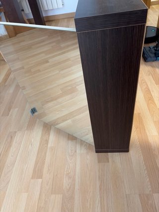 Mueble de baño con espejo madera