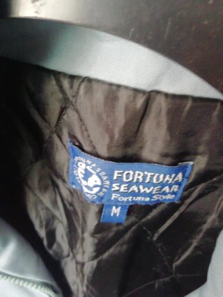Chaqueta Fortuna Seawear azul y blanca Talla M