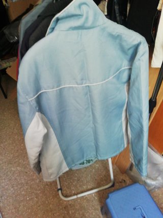 Chaqueta Fortuna Seawear azul y blanca Talla M