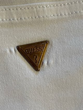 Guess Shorts Bianchi Floreali con Frange
