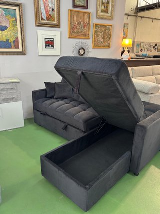 Gran oferta sofá cama chaise longue con arcón