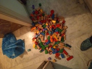 Juego de construcción madera niños 3+ años