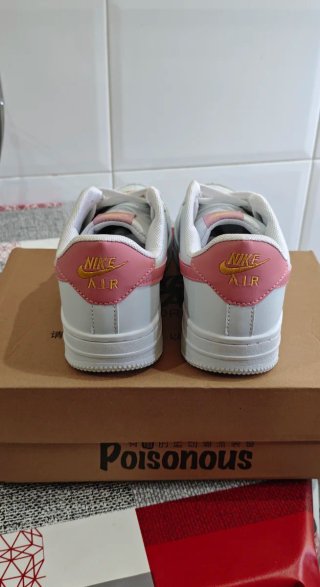 Nike Air Force 1 Blanco/Rosa Mujer