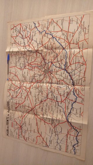 Mapa del Frente de Madrid