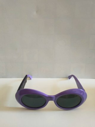 Occhiali da sole vintage Versace viola e neri