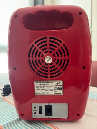 Nevera portátil coche/camping roja