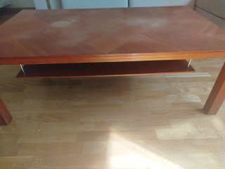 Mesa de centro de madera 120x69x40 cm