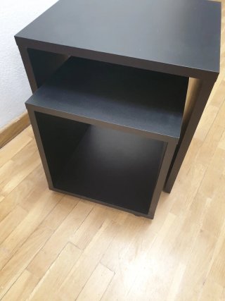 2 Mesas Auxiliares Negras