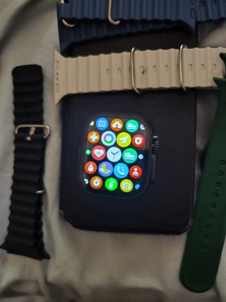 Reloj Inteligente Beige y Negro
