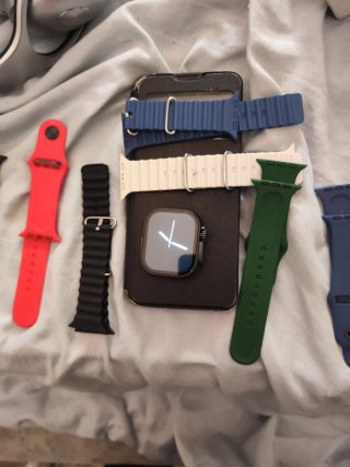 Reloj Inteligente Beige y Negro