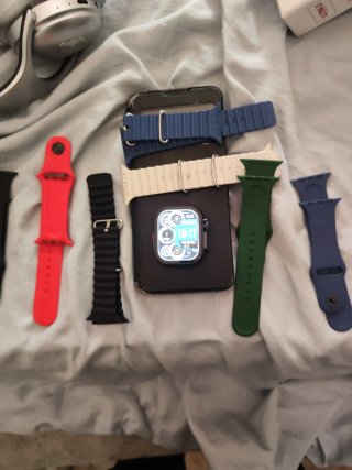 Reloj Inteligente Beige y Negro