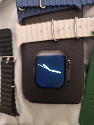 Reloj Inteligente Beige y Negro