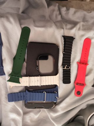 Reloj Inteligente Beige y Negro