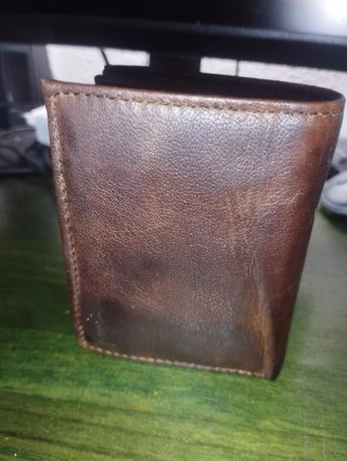 Cartera monedero unisex piel marrón