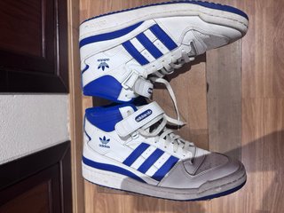 Zapatillas Adidas Blancas y Azules