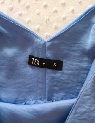 Top de tirantes azul mujer
