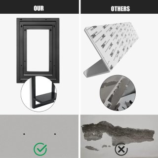 Juego 3 Estantes Pared Negro   n 331