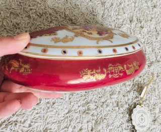 Joyero porcelana Limoges pintado a mano