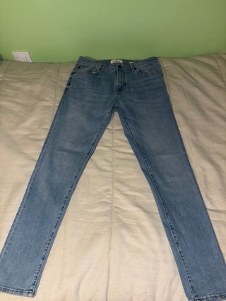 Pantalones vaqueros PULL&BEAR Skinny Azul Talla M