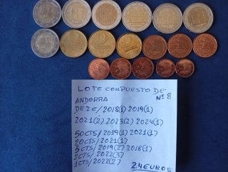 Conjunto di monete Andorra 2,4 Euro