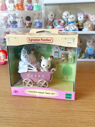 Sylvanian Families Chocolate Rabbit Twins Set