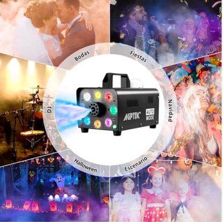 NUEVO! Maquina de humo con 7 LED y mando nueva