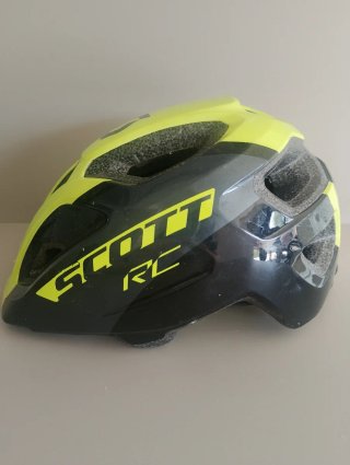 Casco SCOTT RC Negro y Verde Niño