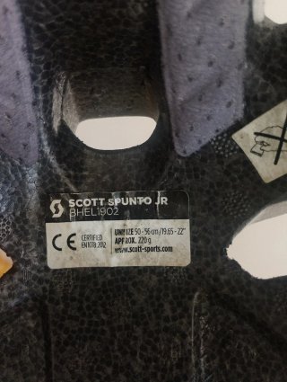Casco SCOTT RC Negro y Verde Niño