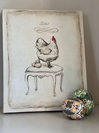 Tela canvas stile country 26x20