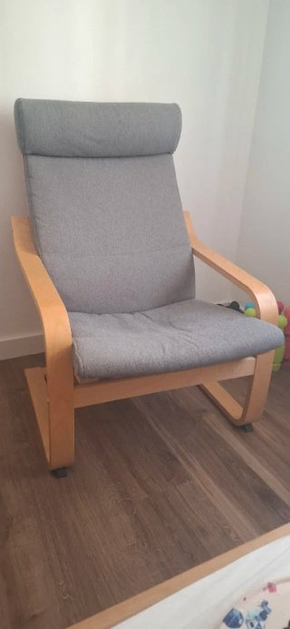 Silla Ikea Madera Gris