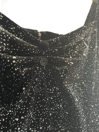 Vestido Midi Terciopelo Negro