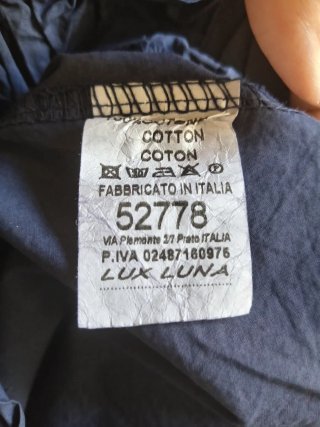 Pantaloncini blu cotone donna tg M. Nuovo.