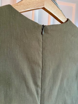 Vestido Zara Cut Out Verde Talla L