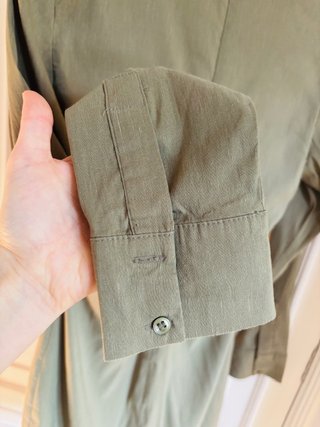 Vestido Zara Cut Out Verde Talla L