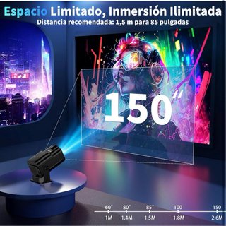 Proyector Android 4K HD WiFi 6 BT5.2
