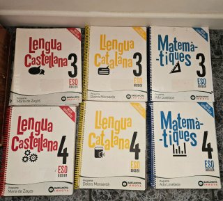 Libros de 3º y 4º de la ESO y bachillerato