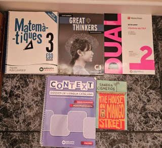 Libros de 3º y 4º de la ESO y bachillerato