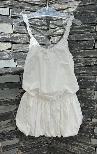 Vestido globo blanco