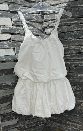 Vestido globo blanco