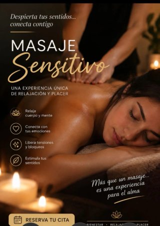 Masaje relajante,sensitivo(no erótico).
