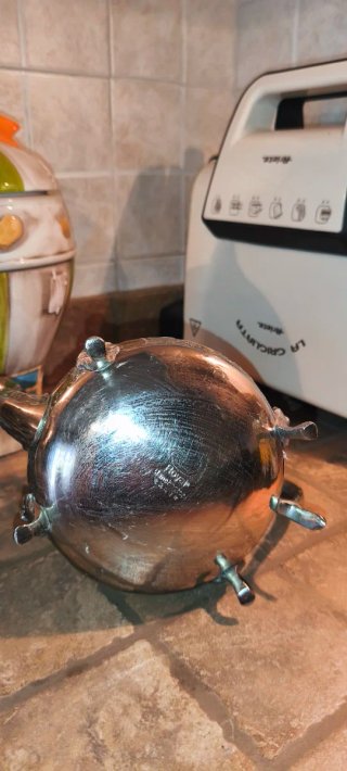 Teiera Marocchina Royal Manchester Argentata 4 Pie