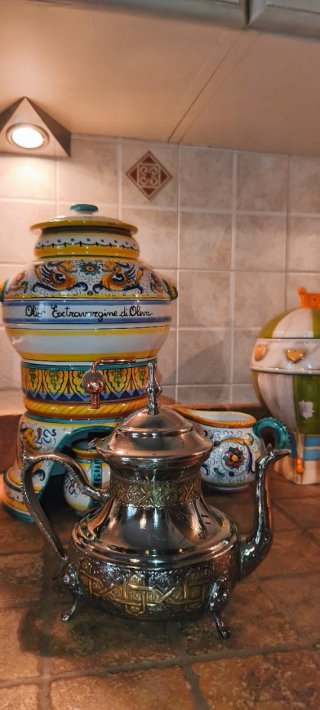 Teiera Marocchina Royal Manchester Argentata 4 Pie