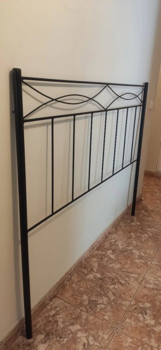 Cabecero metálico negro cama 135 cm