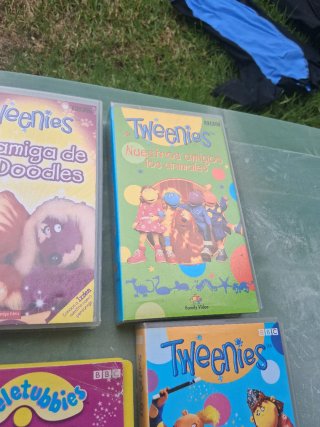 Lote 10 Películas VHS Teletubbies y Tweenies