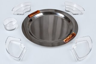 Antipastiera nuova Mepra Piramide madreperla 35 cm