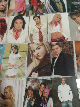 Lote Fotocards Rebelde,58 tarjetas