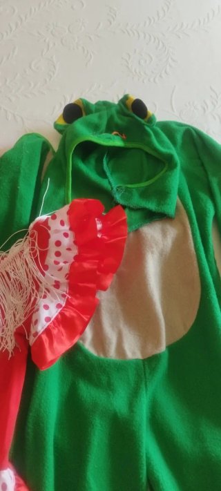 Disfraz Sevillana y Rana Talla Infantil