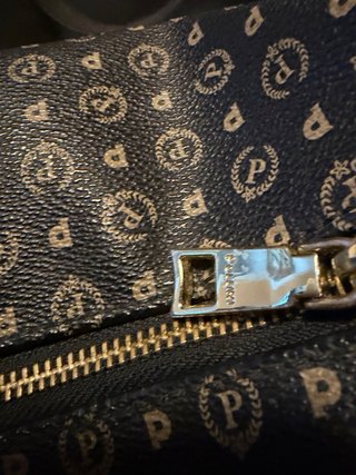 Borsa a tracolla Pollini monogramma