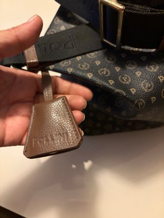 Borsa a tracolla Pollini monogramma